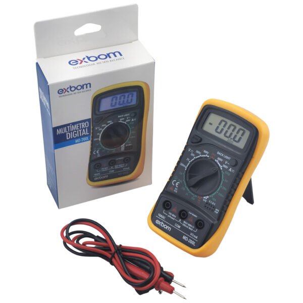 Multímetro Digital Profissional Com Led - Exbom MD-200L