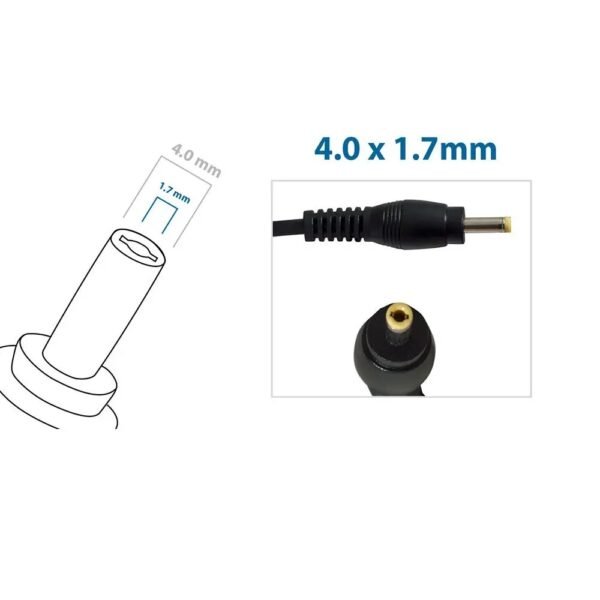 Carregador Para Netbook Hp Mini 19v 1.58a Plug 4.0x1.7mm H-03N - Imagem 2