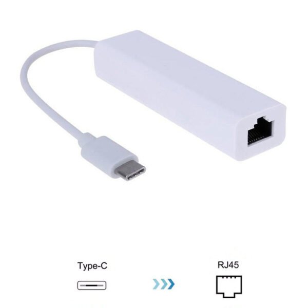 Adaptador Placa de Rede Usb Tipo C 10/100 - F3 JC-TYC-R01 - Imagem 2