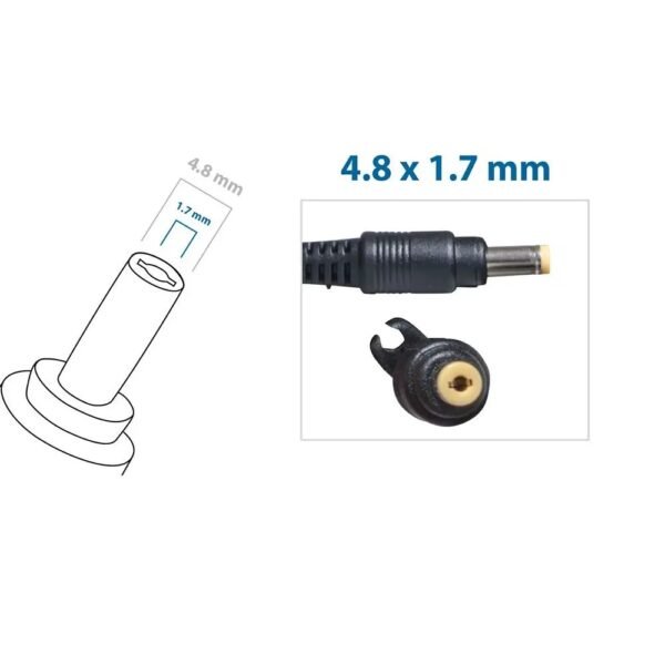 Carregador Para Notebook Hp 18.5V 3.5a Plug 4.8x1.7mm H-02 - Imagem 2