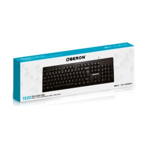 Teclado Usb Com Fio ABNT2, Preto - Oberon TE101