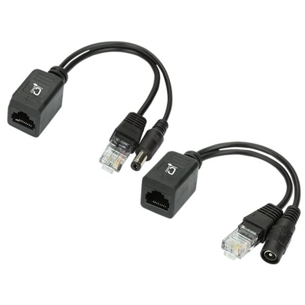 Cabo Adaptador Injetor Poe Macho x Fêmea - Connect Pro 018-0157 (Preto) - Imagem 2