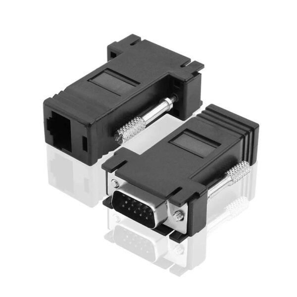 Extensor Vga Via Cabo de Rede CAT5 / CAT6 Até 20 Metros - 1 Unidade